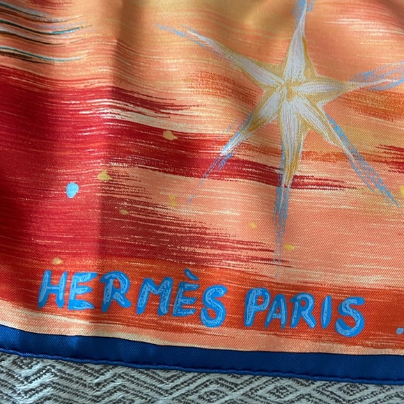 Hermes Feux Du Ciel Silk Scarf - Picture 2 of 7